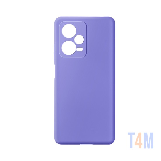 Funda de Silicona con Marco de Cámara para Xiaomi Redmi Note 12 Pro Púrpura